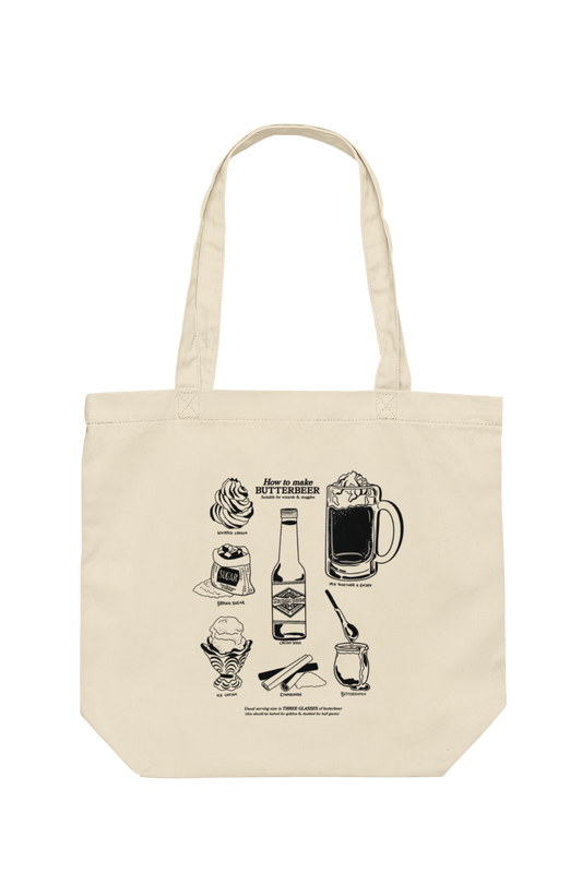 Harry Potter - Illustrated Butterbeer Recipe Tote Bag