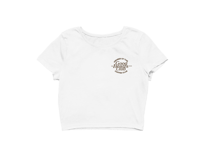 Good Hearts Club - Coffee Club Cropped Tee Shirt