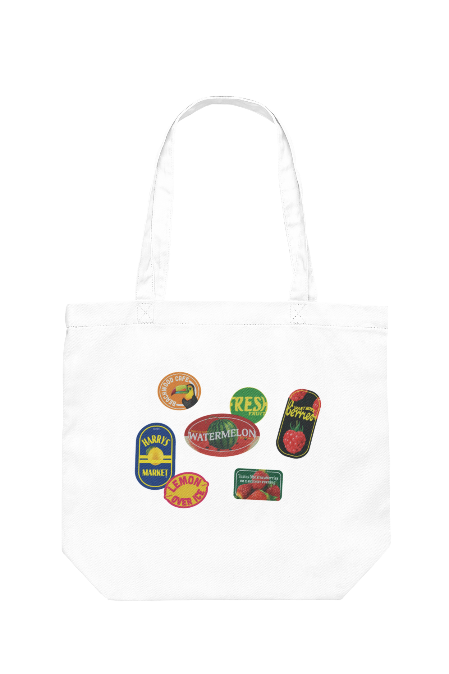 Harry Styles - Fruit Market Sticker Tote Bag