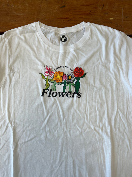 Wonky Retro Flowers Tee