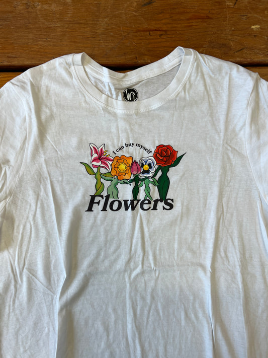 Wonky Retro Flowers Tee