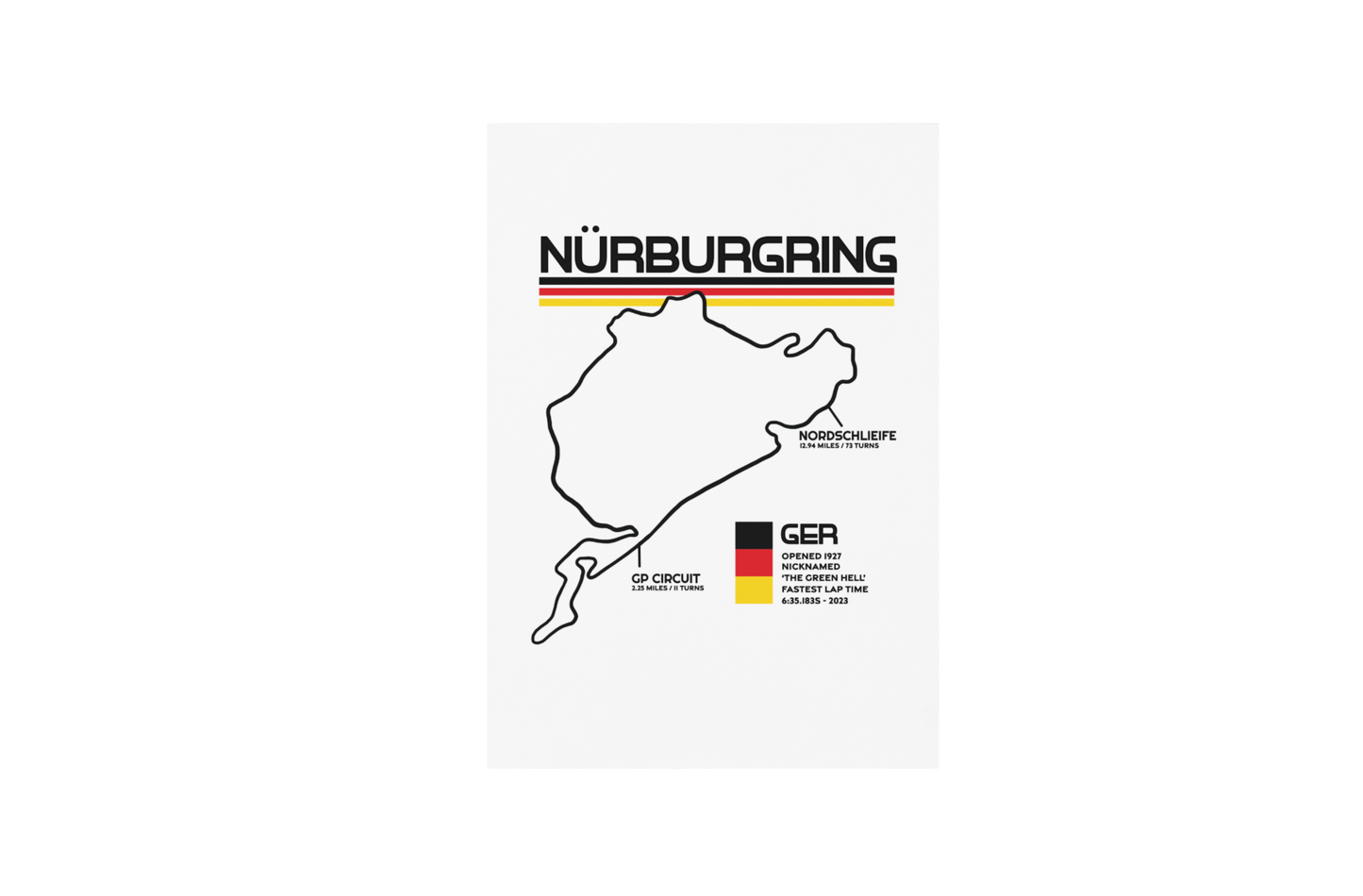 Nürburgring Race Track Print