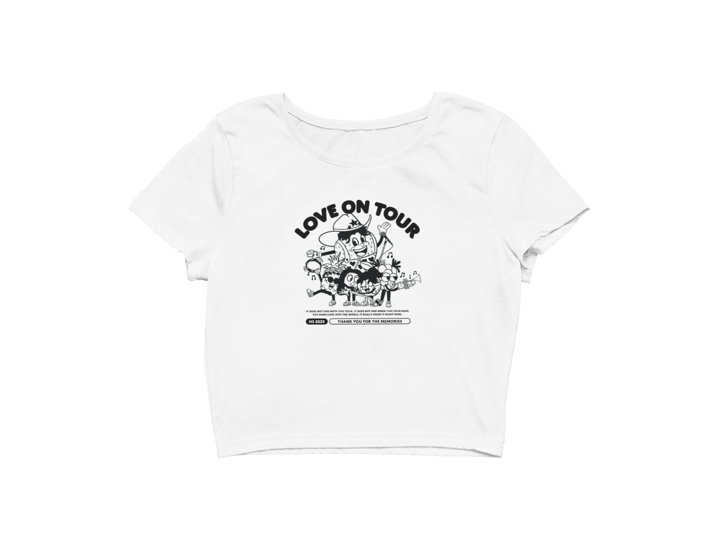 Harry Styles - Fruit On Tour Cropped Tee Shirt