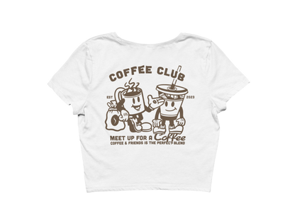 Good Hearts Club - Coffee Club Cropped Tee Shirt