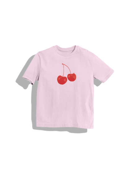 Good Hearts Club - Red Cherries Baby Tee