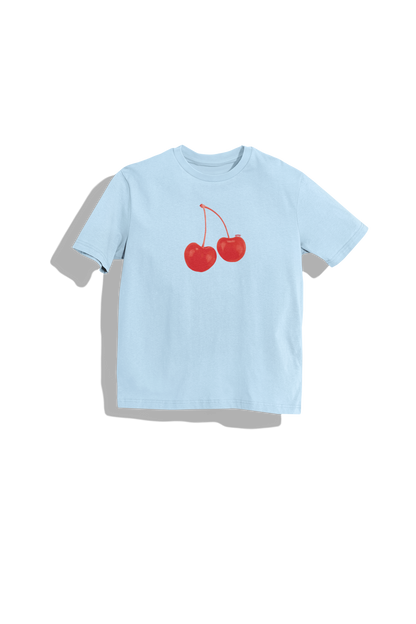 Good Hearts Club - Red Cherries Baby Tee