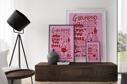 Good Hearts Club - GIRLHOOD print