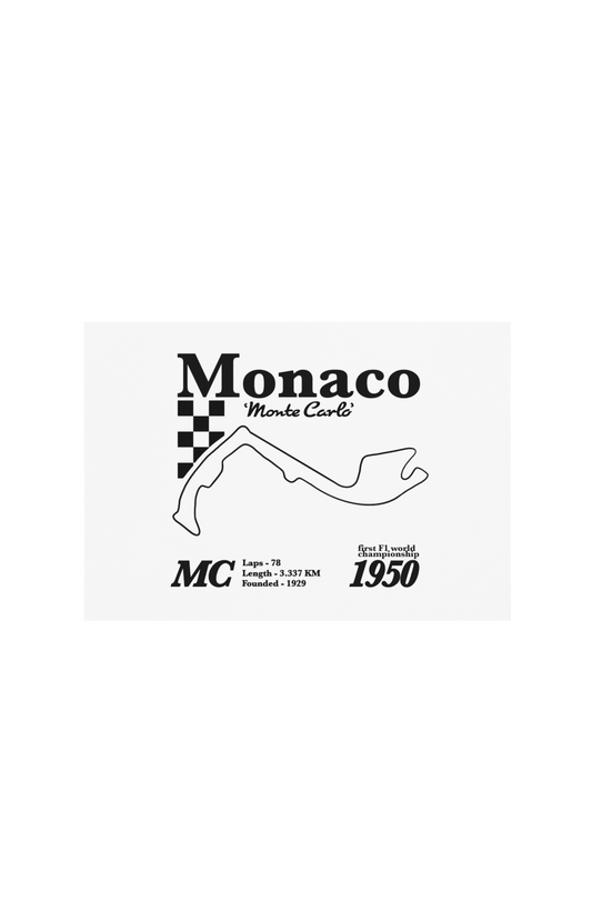 Monaco Race Track Print